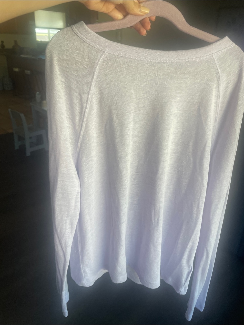 a new day Lightweight Long-Sleeve Tee in Light Lavender